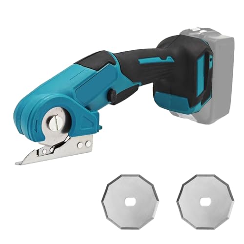 Kabellose elektrische Schere mit Sicherheitssperre, kompatibel mit Makita 18V Batterie. Universale Akku-Schere für Handwerker zum Schneiden von Karton, Leder und Teppich.