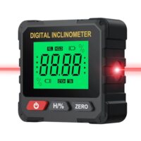 BOBOVAV Digitaler Winkelmesser mit Laser und Magnet für präzise Messungen von 0,05° in der Bilderaufhängung, Dachneigungsmessung und Rohrinstallation