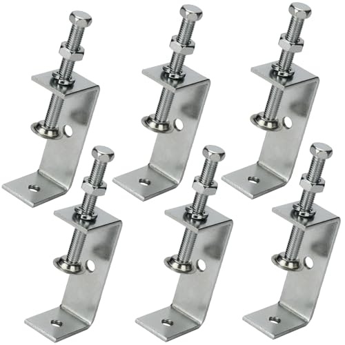 6 Stück C-Zwinge Kit aus Edelstahl für Holzbearbeitung, Schweißen und Tischlerei mit adjustable Klemmbereich von 0-65mm