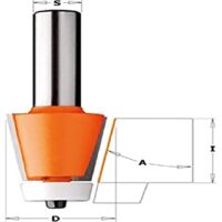 Hartmetall-Anfäser-Fräser mit Kugellager von CMT ORANGE TOOLS, hochwertige Oberflächenbearbeitung für Komposit-Materialien