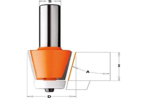 Hartmetall-Anfäser-Fräser mit Kugellager von CMT ORANGE TOOLS, hochwertige Oberflächenbearbeitung für Komposit-Materialien