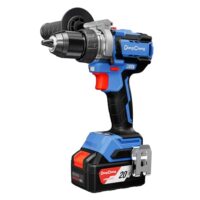 Akku-Schlagbohrschrauber 18V Brushless 160 Nm mit 1×4.0Ah Akkus, professionelles Bohren und Schrauben, 19+2 Drehmomenteinstellung, Koffer inklusive