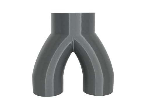 Abzweigstück mit Y-Verteiler aus PETG, DN100 auf 2-Fach DN75, ideal für Vakuum- und Saugrohrsysteme sowie industrielle Anwendungen