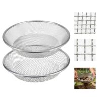 Gartensieb mit zwei Einheiten, 3mm und 6mm Maschenweite, für Erdsiebung, Sandsiebung und Kompostsiebung in Gartenarbeit und Kompostieren
