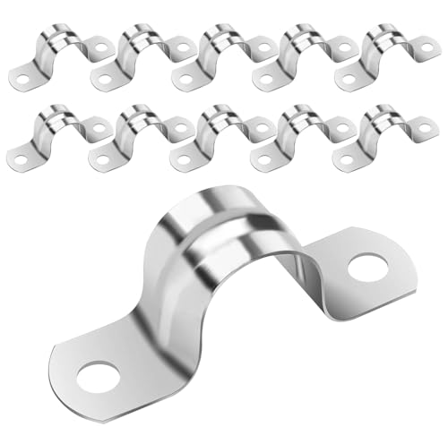 U-Rohrschelle 20mm, Rohrhalterung aus hochwertigem 304 Edelstahl, ideal für Wasserrohre und Gasrohre, stabil und langlebig
