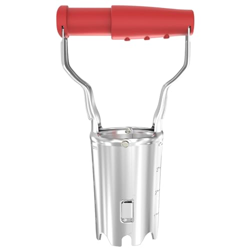 Blumenzwiebelpflanzer mit Auslöseautomatik & Tiefenskala, Zwiebelpflanzer aus 1.5mm Qualitätsstahl für den Garten