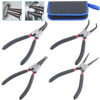 Glarks Sprengringzangen-Set mit 4 Stücken, Länge 17,8 cm, ideal für verschiedene Arbeiten wie Entfernen von Halteringen und Befestigung von Gegenständen.