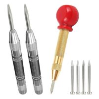 HAPPOW Automatik Körner für Präzisionsmarkierungen, vielseitiges Werkzeug für Handwerksprojekte und Reparaturen, Metall, Holz, Glas und Dünne Stahlbleche