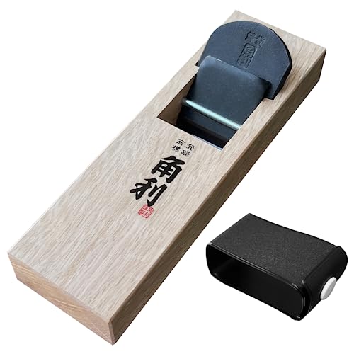 Japanischer Handhobel 42 mm für Holzbearbeitung, KANNA Mini-Blockhobel Handhobel für Holz, weißer Eichenkörper, handgefertigt in Japan