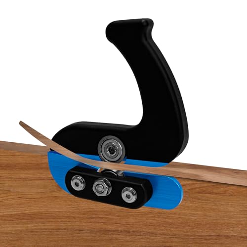 Kantenhobel Holz, Tragbarer Kantenschneider Umleimer mit zwei versetzten Lagern für Materialien von 0,3 bis 2,5 mm. Präzises Trimmen für PVC, Melamin und Vinyl-Laminat.