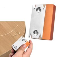 Tragbarer Kantenschneider für professionelle und Hobby-DIY-Bearbeitung, rutschfeste Klinge aus Edelstahl und Gummi-Holzgriff