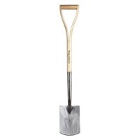 Kent & Stowe Kinder-Spaten aus Edelstahl mit Eschenholz-Stiel, leichte Schaufel für Kinder im Garten, Länge 71 cm