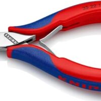 KNIPEX Elektronik-Greifzange mit durchgestecktem Gelenk und Mehrkomponenten-Hüllen 115 mm, hochwertiges Werkzeug für die Elektrotechnik
