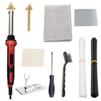 Multifunktionales Lötkolben-Set zum Bearbeiten von Kunststoffen, ideal für Auto-Reparaturen und DIY-Projekte.