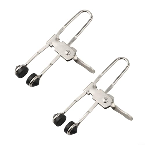 Lever Action Grid Clamps, 2 Stück, Reißverbinder für Ceiling Tiles, Metall-Klemme mit Federstahlbau
