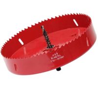 Lochsäge 180 mm, Schnellarbeitsstahl HSS M42 Bi-Metall Lochbohrer für Holz und Trockenbau