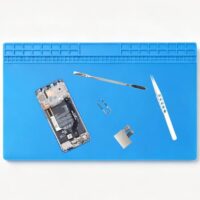 Lötmatte Antistatische Reparatur matte, Extra Groß 70x40cm Lötmatte Silikon 500°C Hitzebeständige Robust, Arbeitsmatte Silikonmatte Lötunterlage für Elektronik, Telefon, Laptop, Reparatur
