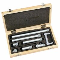 Hochwertiges Innenmikrometer von Metrica mit kombiniertem Stab für präzise Messungen von 50 bis 600 mm, ideal für Innendurchmesser und schwer zugängliche Bereiche.