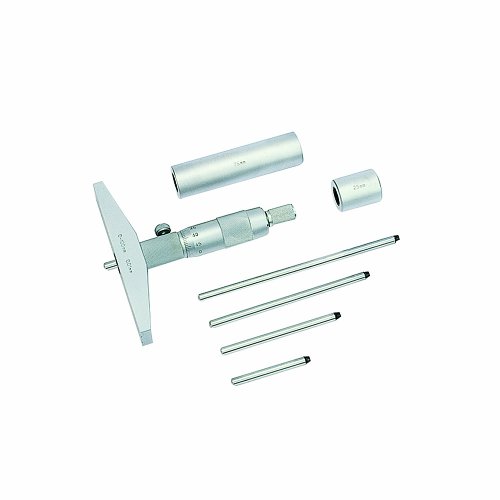 Hochpräzises Tiefen-Mikrometer für die Messung von Abständen und Distanzen, ideal für Industrie, Handwerk und Forschung.