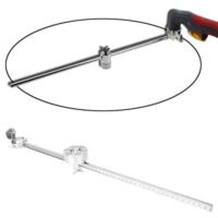 Führungsrolle für Plasmaschneidbrenner, Edelstahl mit Skala, passend für AG60/SG55 Schneidbrenner, 50 cm Länge, 100 cm Durchmesser