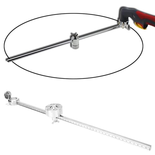 Führungsrolle für Plasmaschneidbrenner, Edelstahl mit Skala, passend für AG60/SG55 Schneidbrenner, 50 cm Länge, 100 cm Durchmesser
