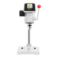 Tragbare Tisch-Bohrmaschine mit 3 Geschwindigkeiten und 340W Leistung, ideal für Holz, Metall und Kunststoff.
