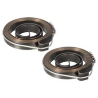 Bohrmaschinen-Federspindel 2 Stück, Chemisch schwarz beschichtet, 680mm Ausdehnung lang, 34 x 6 x 0,65mm, Ersatz für Spulenkörperfedern von Bohrmaschinen