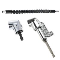 3-in-1-Sets für Bohrer und Schraubendreher, Rechtwinkliges Werkzeug 105 Grad, 1/4 Zoll Stecknuss, Set zur Wartung und Reparatur