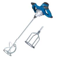 Scheppach Handrührwerk PM 1200 mit Leistung von 1200 Watt, stabiler Stab, Rührkorb Ø 120mm und Drehzahlregulierung für professionelle Ergebnisse in der Heimwerker- und Handwerksbranche