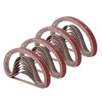 Schleifband 13 x 457 mm, 4 Körnungen (60/80/120/180/240) für Holzbearbeitung und Metallpolieren