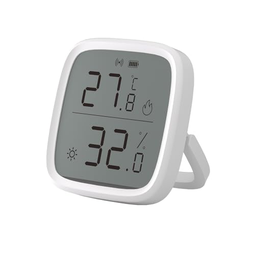 SONOFF SNZB-02D Zigbee Temperatur- und Feuchtigkeitssensor, hochgenauer Sensor mit schneller Aktualisierung von nur 5 Sekunden, kompatibel mit Alexa, Google Home und Home Assistant