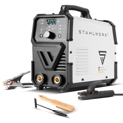 STAHLWERK Elektroden-Schweißgerät ARC 200 Puls Pro - Schweißen ohne Schutzgas, kompakt und leistungsstarkes Gerät für Heimwerker und Profis
