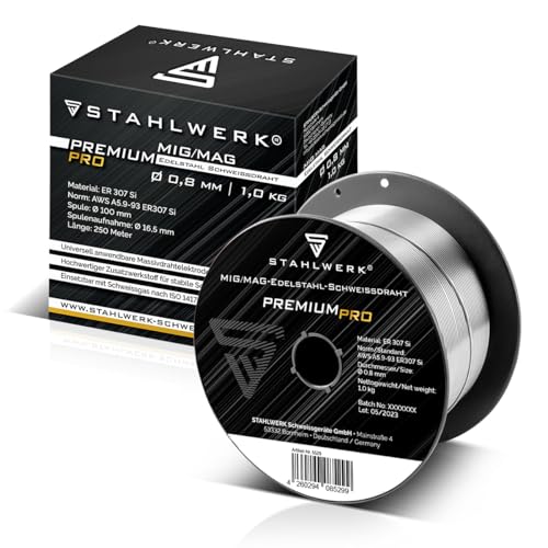 STAHLWERK Edelstahl Schweißdraht Ø 0,8 mm ER307Si - hochwertiger Zusatzwerkstoff für professionelle Anwendungen in Industrie, Handwerk und DIY