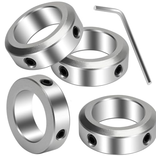 Stellring 30mm Innen, Feststellringen für Rad, Schubkarre und Axle, Aluminiumlegierung, 4 Stück