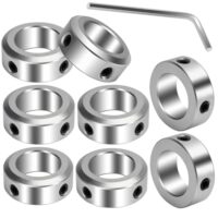 Feststellring 8stk, Aluminiumlegierung, 20mm Bohrung, für Rad Schubkarre Axle Getriebe Montagen CNC Maschine Werkzeuge