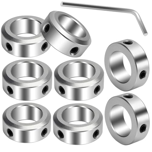 Feststellring 8stk, Aluminiumlegierung, 20mm Bohrung, für Rad Schubkarre Axle Getriebe Montagen CNC Maschine Werkzeuge