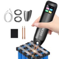 Uadme Akkus Punktschweißgerät, 99 Gänge Einstellbares Handpunktschweissgerät für Akkus 18650 mit LCD-Display und TYPE-C-Laden