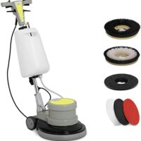 Einscheibenmaschine ulsonix TOPCLEAN 1100 A für effektive Reinigung großer Flächen, Durchmesser 43,2 cm, Leistung 1.100 W und langem Stromkabel von 12 m