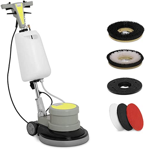 Einscheibenmaschine ulsonix TOPCLEAN 1100 A für effektive Reinigung großer Flächen, Durchmesser 43,2 cm, Leistung 1.100 W und langem Stromkabel von 12 m