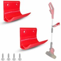 Ergonomische und sichere Halterung für Akku-Rasentrimmer der GE-CT 18, GC-CT 18 und GE-LE 18 Serie. Verstärkte Wandhalterungen mit höherer Bruchfestigkeit.