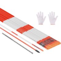 VEVOR Schneestangen, 20 Stück, 122 cm lang, reflektierende Einfahrtsmarkierung für Parkplätze und Gehwege