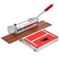 Professioneller Vinyl-Bodenschneider für LVP, LVT, WPC, SPC, PVC und VCT - 10 mm dicker Bodenschneider mit Schleifstein und manueller Bedienung