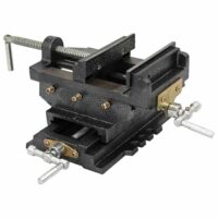 Vopese Schraubstock Kreuztisch Handbetrieben 150 mm, robustes und stabiles Gerät für präzise Arbeiten in der Werkstatt