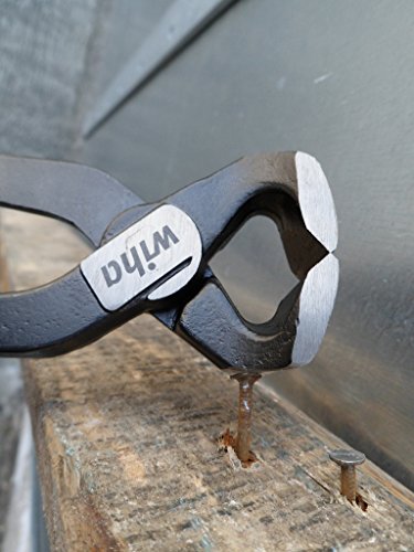 Wiha Monierzange Classic 220 mm - hochwertiges Werkzeug für Betonbau mit vergütetem C 70-Stahl und Fähigkeit, Bindedraht zu flechten und zu schneiden