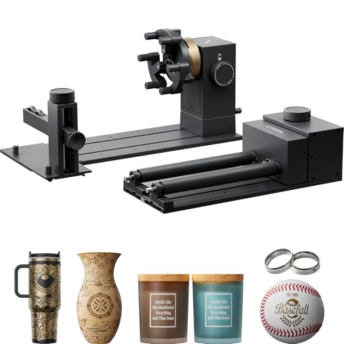 Weltweit erste smarte MagSwap-Drehvorrichtung für P3 / F2 / F2 Ultra UV mit 360° LiDAR-Kartierung für Gravuren auf Ringen, Bechern und Ornamenten