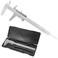 Xyvor Messschieber Analog aus Stahl, 0-150 mm Schieblehre Analog mit hoher Genauigkeit von 0,02 mm / 0,001 Zoll für präzise industrielle und handwerkliche Anwendungen