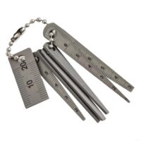 YobiLife Spaltlehre-Set, konische Fühlerlehre, 7-teilig, Edelstahl, Taschengröße 1–7,5 mm