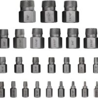 25-teiliges Schraubenausdreher Set - Profi Ausdrehset zum Entfernen von Gebrochenen Bolzen, Schrauben und Steckschrauben