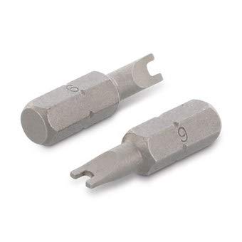 Sicherheitsbits für Zweilochantrieb, CV-Stahl, 1/4 Zoll Durchmesser, 25 mm Länge