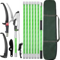 Astsäge mit Stiel 8m Teleskop Baumsäge Handsäge Flaschenzug-Mechanismus für Gartenarbeiten und Forstarbeit